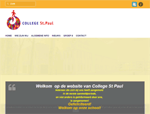 Tablet Screenshot of collegestpaul.nl